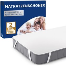 Blumtal Matratzenschoner wasserdichte Matratzenauflage aus  80% Baumwolle