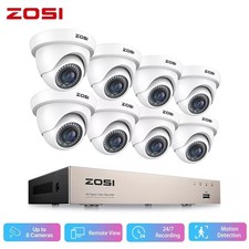 ZOSI 8CH 1080P DVR Außen Überwachungskamera Set Sicherheit HD IR Kamera WIE NEU