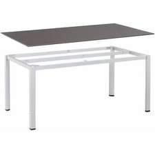 KETTLER Tischgestell CUBIC + KETTLER Tischplatte KETTALUX PLUS schieferoptik