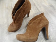 SI by SINELA stylische Schlupf Ankleboots cognac Gr. 37 TOP  ZC118