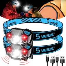 2x LED Sensor Stirnlampe