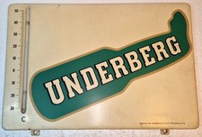 UNDERBERG Schild mit Thermometer * gesuchte Rarität in Topp Zustand