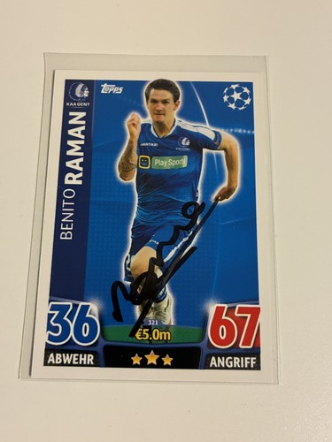 Benito raman autogramm topps - raman,