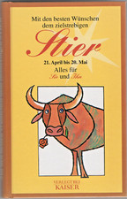 Mit den besten Wünschen dem zielstrebigen Stier.  Sternzeichenbuch Hardcover