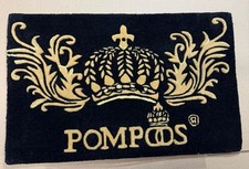Pompöös by Casa Padrino Fußmatte Krone von Harald Glööckler Schwarz / Gold