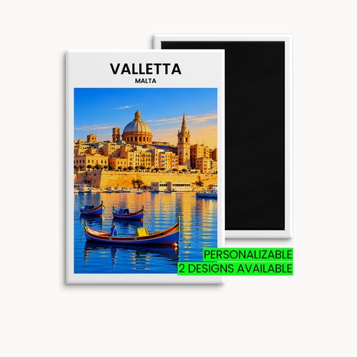 Valletta kühlschrankmagnet - valletta,
