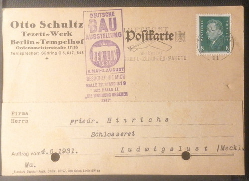 Postkarte 1931 - dr,
