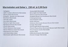 Marmeladen und Gelee's