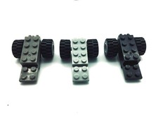 Lego® 3 x Rückziehmotor Aufziehmotor grau / schwarz Pull back