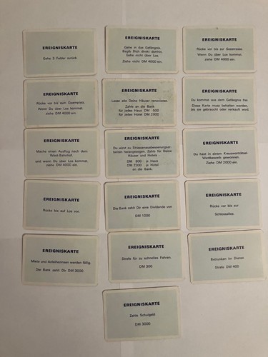 Monopoly ereigniskarten - 16,