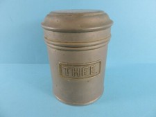  ALTE METALLDOSE THEE UM 1900