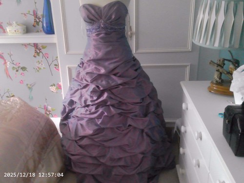 Moire taft ballkleid mauve - moire,