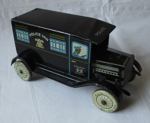 Blechspielzeug police van - blechspielzeug,