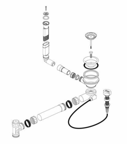 Blanco ablaufgarnitur x - blanco, 1