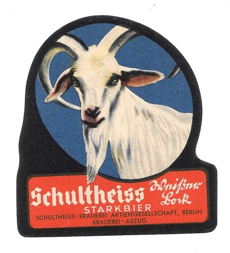 Bieretikett schultheiss - bieretikett,