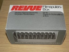 Revue Filmspulenbox für 10 Super 8-Schmalfilme a 15 m - Artikel-Nr. 8112 - Retro