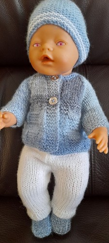 Handgestrickte puppenkleidung - handgestrickte,