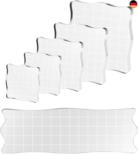 Stück acryl stempelblock - 6,