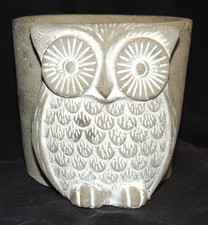 Zement (Über-)Topf Vase Eule Grau ca. 10cm Dekorfigur Geschenk Sammler