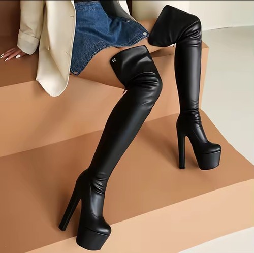 Overknee high heels - high,