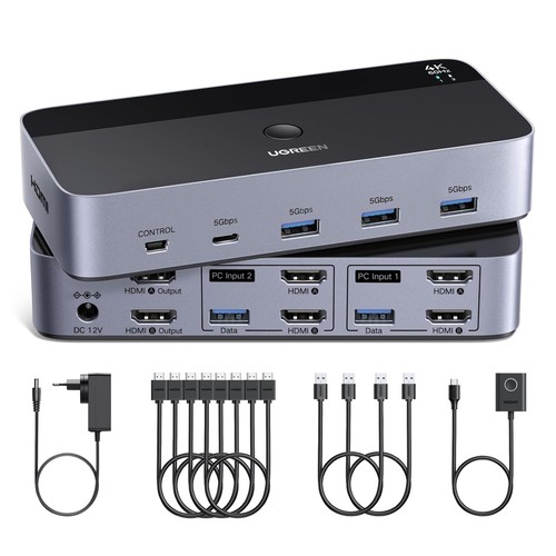 Ugreen hdmi kvm switch 2 - hdmi,