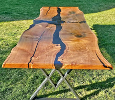 Epoxidharz Tisch Black River -