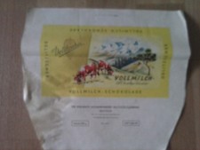 DDR Konsum Lebensmittel Schokolade Schokoladenpapier Verpackung Delitzscher