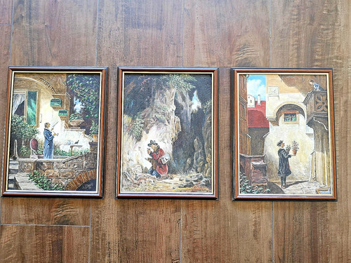 Set ölbilder handgemalt - 3-set,