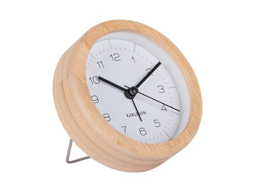 Wecker mit bambusgehäuse - wecker,