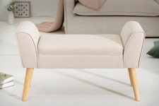 Sitzbank bank beige - beige, barock