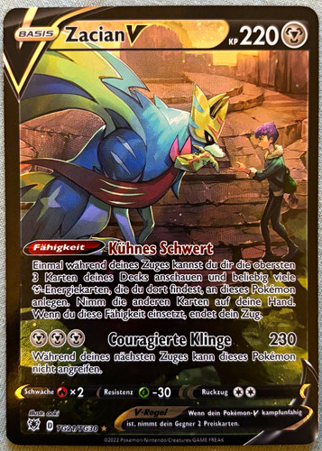 Nintendo pokémon tcg - zacian, v