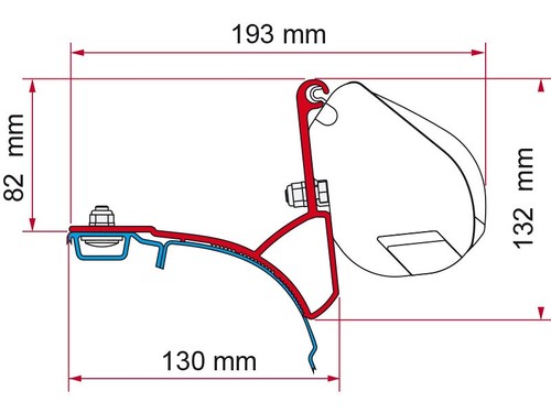 Fiamma f35 adapter für - f35, vw