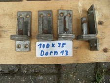 4 große Kloben verzinkt mit 13er Dorn für Stalltor - Türbänder