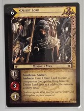 LOTR TCG ! DESERT LORD 4R219 ! THE TWO TOWERS !
