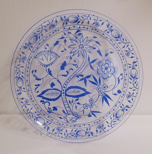 Ddr zwiebelmuster glasschale - ddr,