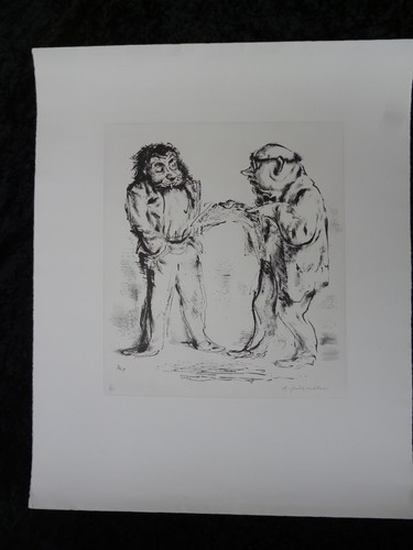Paul weber lithographie - a.,