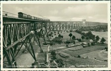 Ansichtskarte Nord-Ostsee-Kanal Hochbrücke Hochdonn Eisenbahn (Nr.9754)