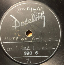 RRG RUNDFUNK Note der RR Eigenaufnahmen  ORIGINALPLATTE Decelith Tondokument