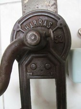 HARRAS alte Trommelreibe + alter Bohnenschneider HÜNERSDORFF, Germany