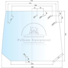 Rear Glass for Fendt 206-209