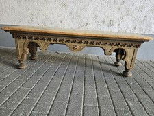 Antike Sitzbank Orientalisch Holz Grün