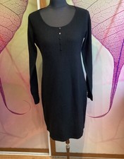 Mark Adam, Gr.38 Kleid, Kaschmir/ Wolle Feinstrick Schwarz neu 