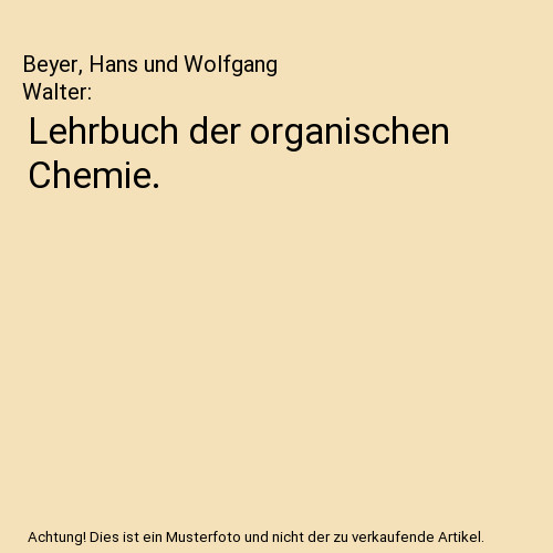 Lehrbuch der organischen