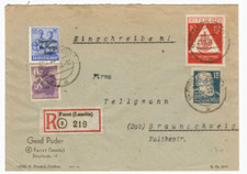 SBZ BERLIN/DDR,  R-Brief aus (2) FORST (LAUSITZ) 1 u, 29.10.48