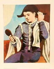 Harlekin mit Spiegel von Pablo Picasso (57,5 cm x 72,5 cm)