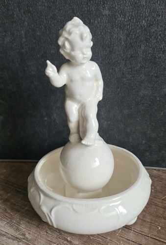 Art deco keramik figur putto - keramik,