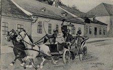 Künstler Ak Kartner, E., Wien 19 Döbling Grinzing, Ausg'steckt... - 4879370