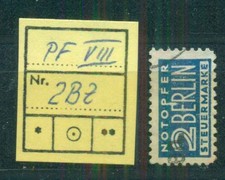 Notopfer Berlin  2BBZ mit altem Urfehler VIII, langes P