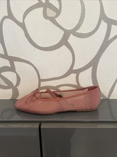 Neu Zara Pumps Sandalen Sandaletten Ballerinas Flats Transparent 37 Mesh Lila