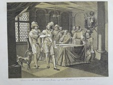 Nicolaus von der Flue Vorsteher - n. Huber - Lithographie - Helvetica - 19. Jh.